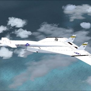 Me piloting the XB-70 on Flight Simulator X