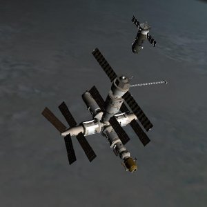 Progress M1 5 dock with MIR