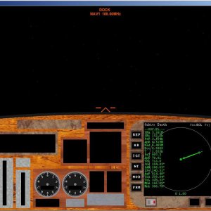 Unfinished cockpit screen shot
- final version with all will have engravings and reworked graphics to look more three-dimensional and "hand-made".