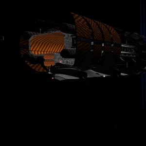 XR2 Approaching the EAS Cortez during rendezvous and docking test maneuvers.