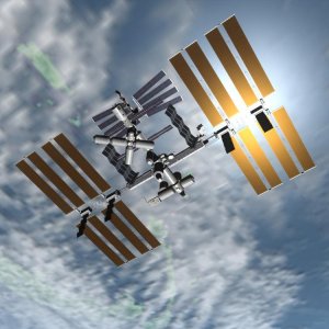 ISS, with a few personal modifications to make the solar panels look better