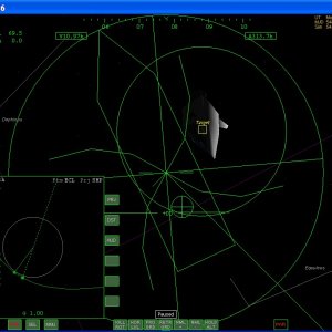 Near miss with a ASAT, as seen by the MKV interceptor sensor.