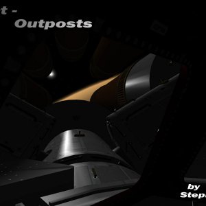 View from one of the windows in side the Cupola module  from the Project-Outposts space station components pack.