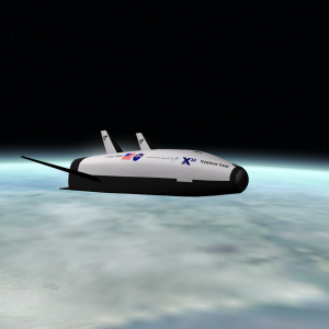 MarkD's original X-33 VentureStar addon, updated to use SC3.  Shortly after launch from KSC.  Will release if able to contact MarkD and obtain permiss