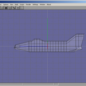 My first model, a wingless plane (still trying to add wings)