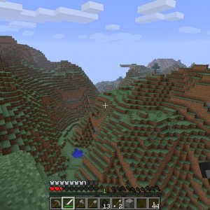 A valley west of my new shelter to the far southwest of the commune on the O-F server.