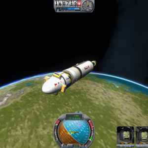 In parking orbit...