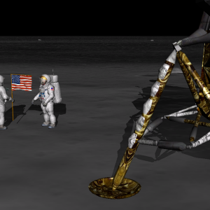Apollo 11 moonwalk.
Add-on used: AMSO