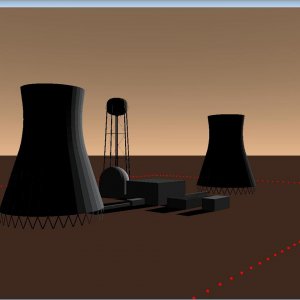 Nuke plant on Mars, with upgraded facilities as suggested by Urwumpe.