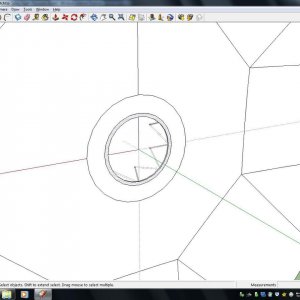 Undersize docking ring. The inner ring is the existing, and the new circle is what I need it to be.