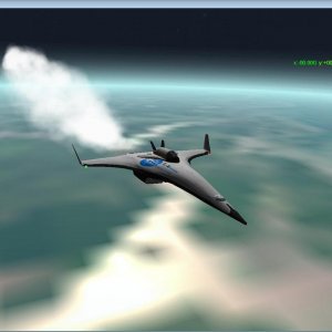 TX and Eridanus. Now at Mach 5 and 28 km up. Almost ready to cut the Eridanus loose.