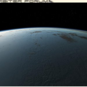 E. Bruneton's atmospheric scattering + normal mapping