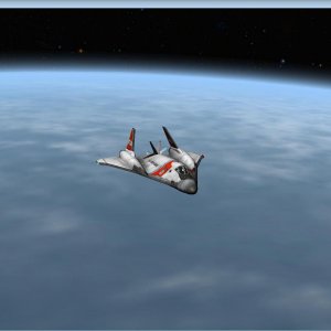 USCG XR-2 on a sub-orbital hop.