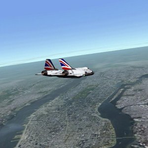 Gliding in over Central Park.