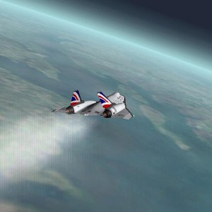 Banking round over Chesapeake Bay.