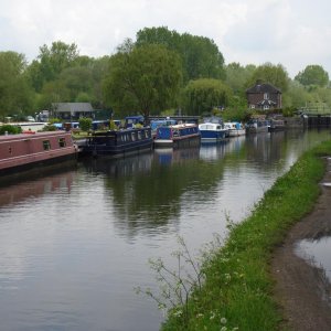 River barges in Lea valley
