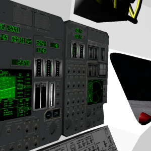 Cockpit WIP: Commander's position looking right.