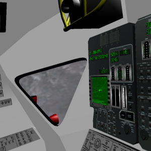 Cockpit WIP: Pilot's Position looking left.