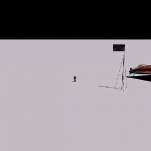 YES!  After months and months of practice and failures, my delta glider has touched down on the Moon's surface after a long journey.  The most rewardi
