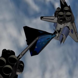 Orbital operation with Shuttle Fleet and DeltaGliderIV