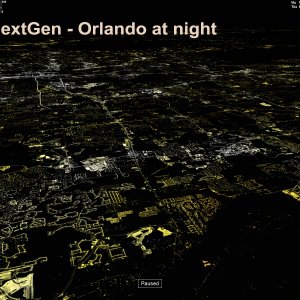 Orlando at night: Orbiter NextGen with new planet renderer.