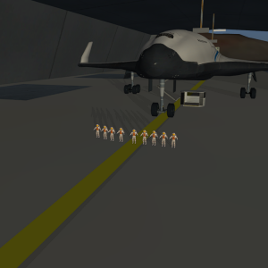 Another shot of the 9 astronauts.