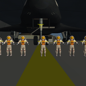 The landing crew of Chronus 8.