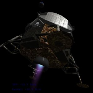 A demo of normal mapping - the flat surface appears with high-detail relief with no extra vertices. The HUD is there too.