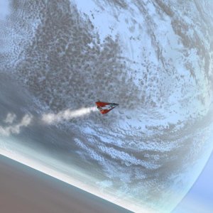 As seen from "twin-australia" during a attempt to orbit.