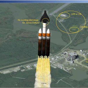 KSC TEST screenshot - shows correct placement of elements in KSC in DEVPACK 01

JASON LEO by donamy on DeltaIV by Thomas Harrington
Lacks an interstag